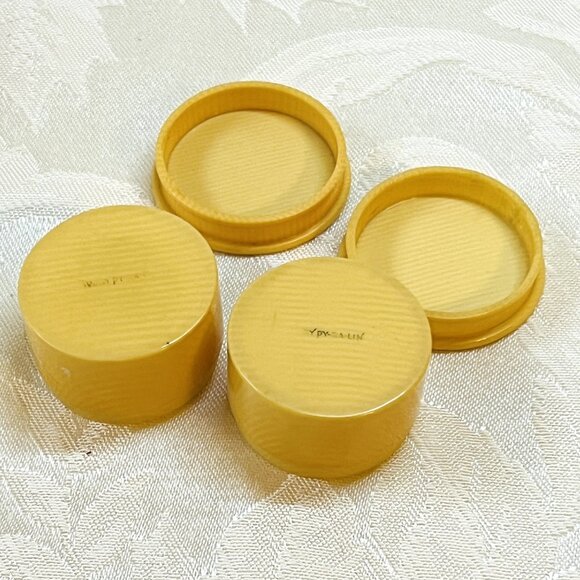 Art Deco Celluloid Vanity Set PyRaLin Vintage Du Barry French Hair Receiver 1930 - Picture 5 of 13